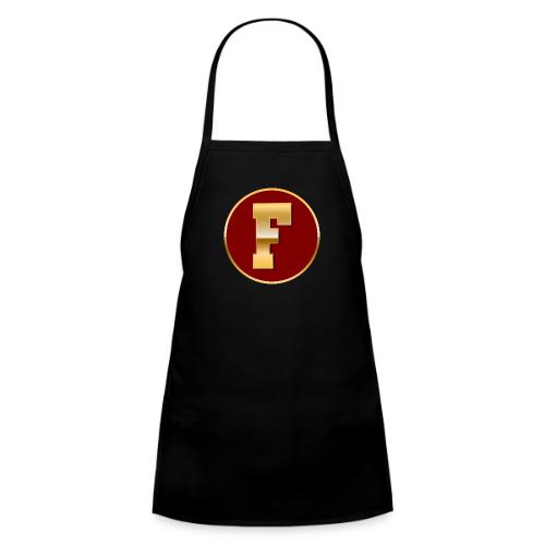 Letter F – Capital Varsity Alphabet Monogram - Kids' Apron