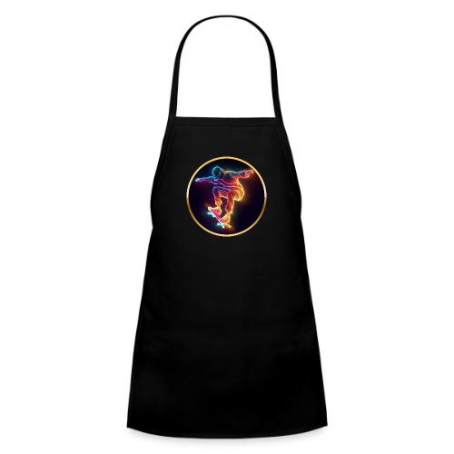 Skateboarding: Midnight Neon Skater - Kids' Apron