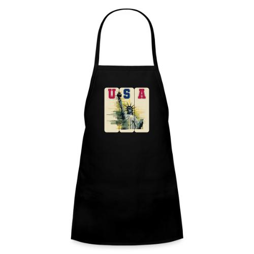 Art illustration of the Statue of Liberty - Kids' Apron