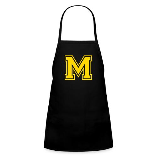 Letter M – Capital Athletic Alphabet Monogram - Kids' Apron