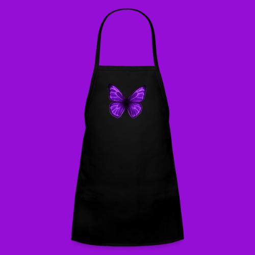 Neon Purple Butterfly - Kids' Apron