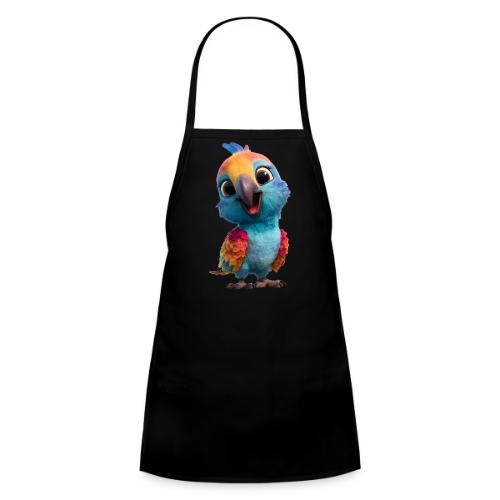 Colorful Cartoon Baby Parrot Design - Kids' Apron