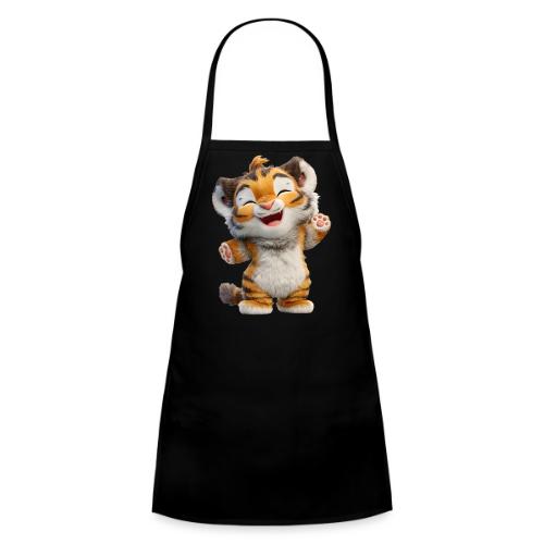 Energetic Baby Tiger Standing with Joy - Kids' Apron
