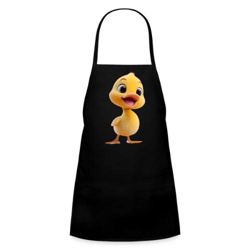Bright Yellow Baby Duck Smiling - Kids' Apron