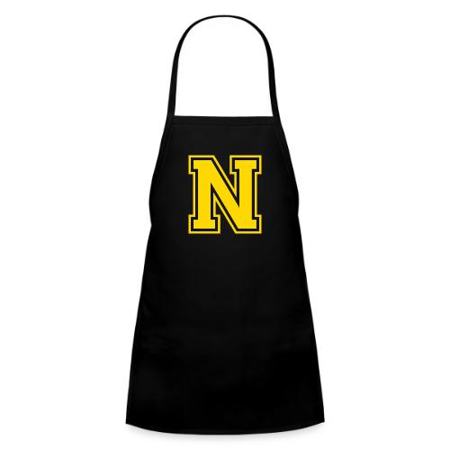 Letter N – Capital Athletic Alphabet Monogram - Kids' Apron