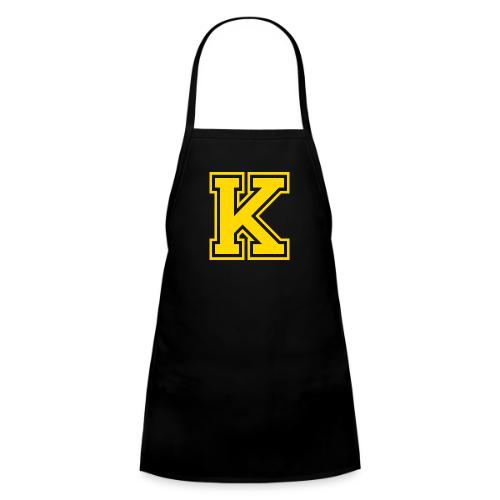 Letter k – Capital Athletic Alphabet Monogram - Kids' Apron
