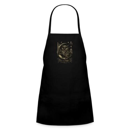 Moon Warrior Owl – Celestial Strength Tee - Kids' Apron