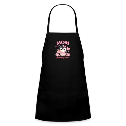 Cute Penguin Birthday Mom Kawaii Cake Balloon Gift - Kids' Apron