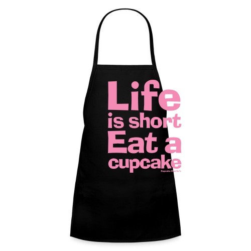 Life is Short...Eat a Cupcake (pink) - Kids' Apron
