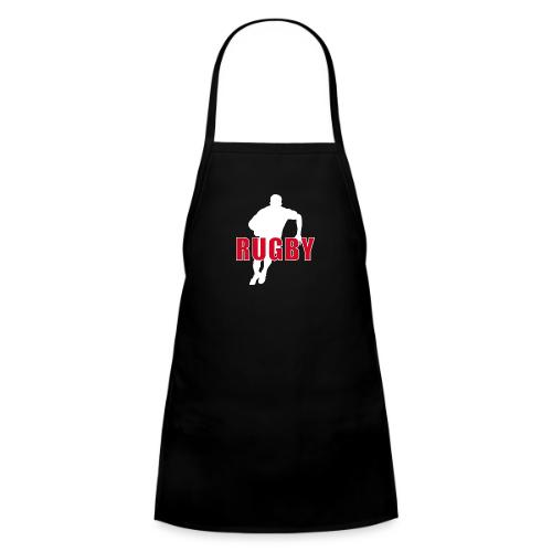 Bold Rugby Action Silhouette - Kids' Apron