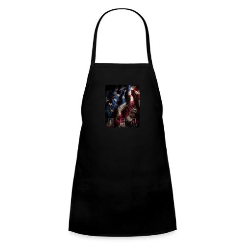 USA: Worn Stars and Stripes - Kids' Apron