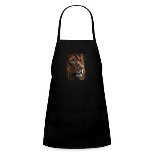 Lion Portrait Majestic Wildlife Design - Kids' Apron