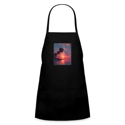 Tropical Sunset Ocean Reflection Design - Kids' Apron