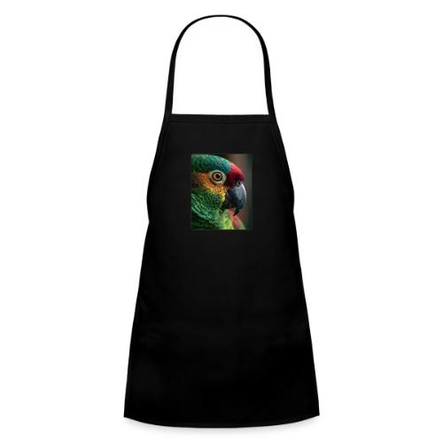 Colorful Parrot Close-Up Design - Kids' Apron