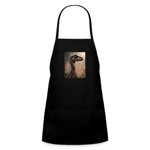 Velociraptor Feathered Portrait Design - Kids' Apron