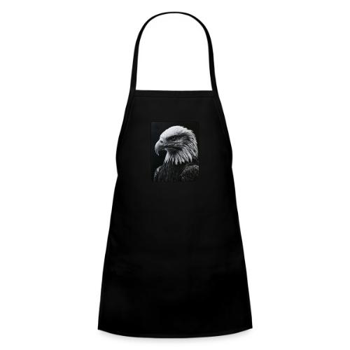 Black White Bald Eagle Design - Kids' Apron