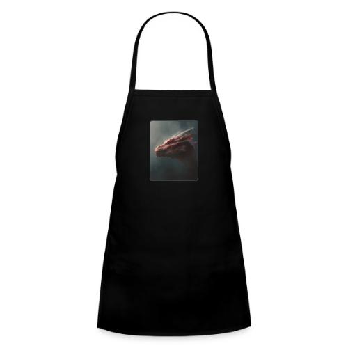 Red Dragon Fog Portrait Design - Kids' Apron