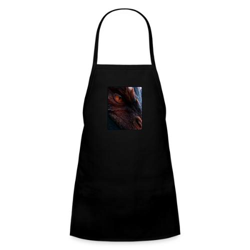 Fierce Ancient Dragon Portrait Design - Kids' Apron