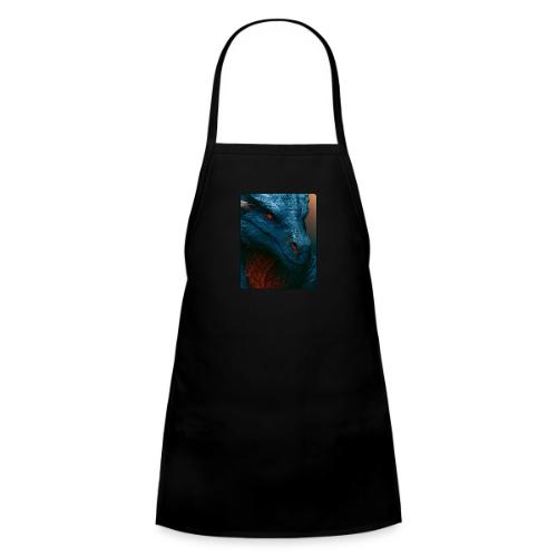Turquoise Dragon Fire Eye Design - Kids' Apron
