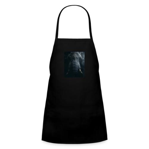 Shadow Elephant Intense Eyes Design - Kids' Apron