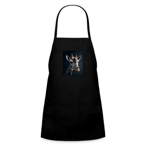 Majestic Giraffe Artistic Portrait Design - Kids' Apron