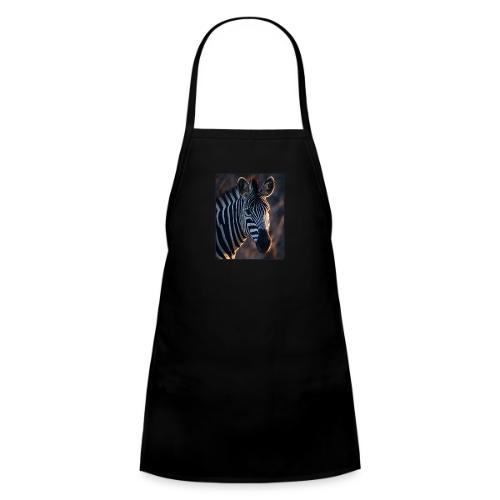 Majestic Zebra Sunset Portrait Design - Kids' Apron