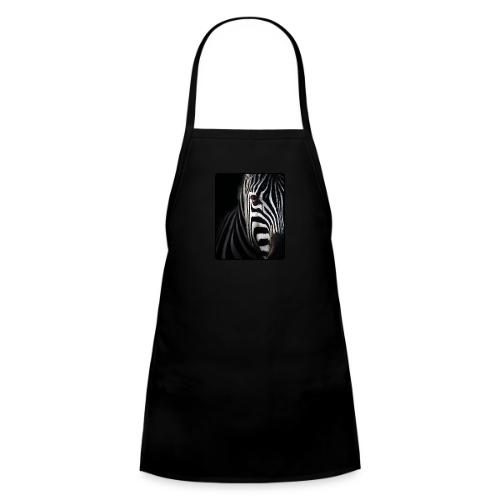 Zebra High Contrast Portrait Design - Kids' Apron