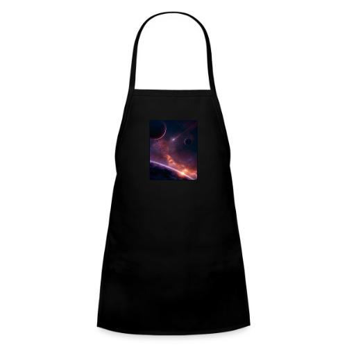 Cosmic Sunset Nebula Space Art - Kids' Apron