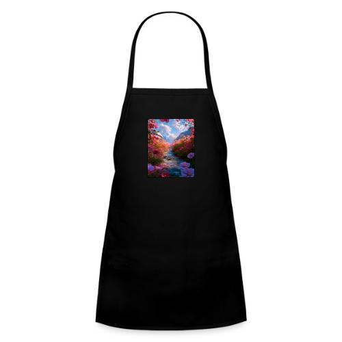 Dreamy Cosmos Valley Landscape Art - Kids' Apron