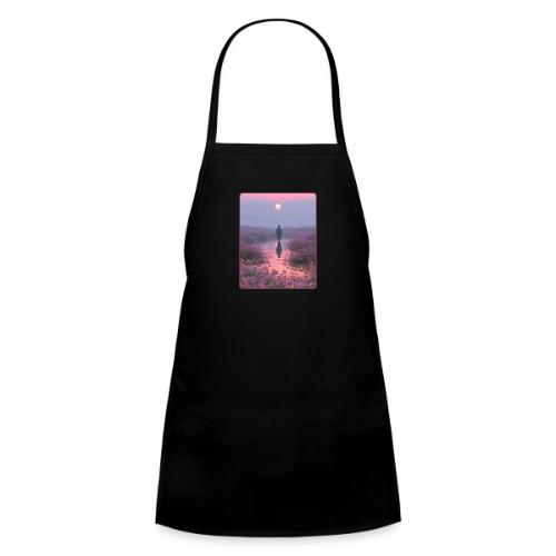 Ethereal Sunset Flower Field Art - Kids' Apron