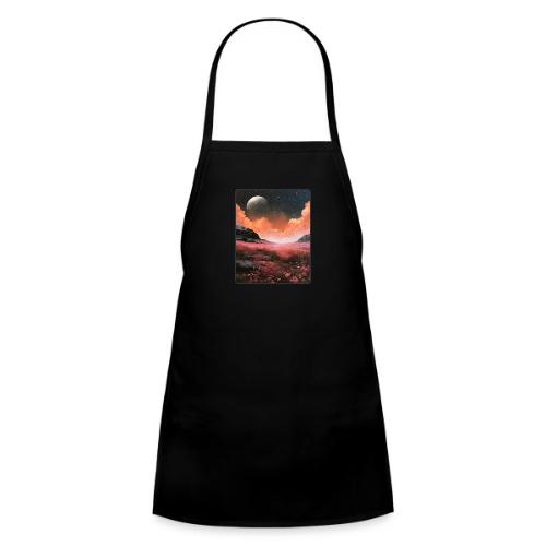 Moonlit Fantasy Flower Landscape - Kids' Apron