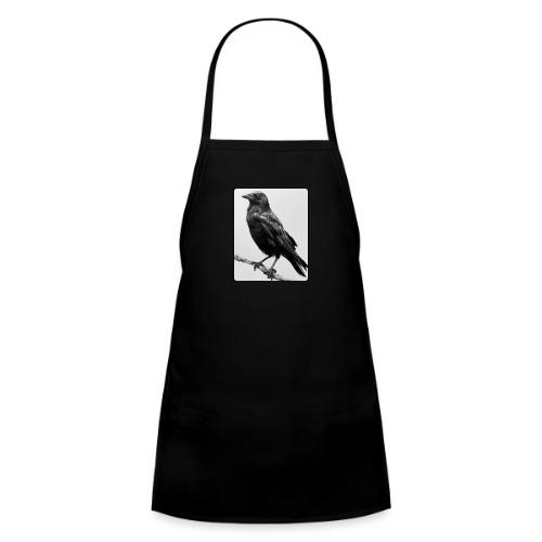 Raven Black and White Art Design - Kids' Apron