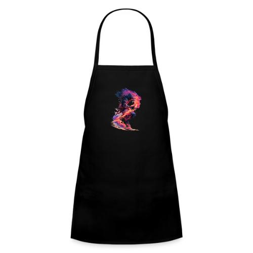 Flaming Ninja Warrior Fantasy Design - Kids' Apron