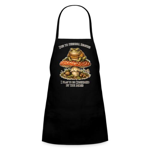 Frog Consumed by Moss Cottagecore Aesthetic - Kids' Apron