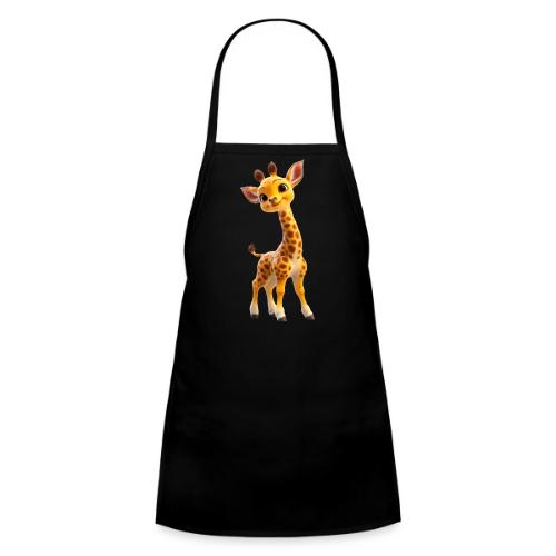 Adorable 3D Baby Giraffe with Big Eyes - Kids' Apron