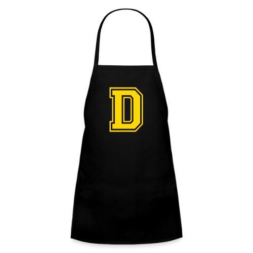 Letter D – Capital Athletic Alphabet Monogram - Kids' Apron