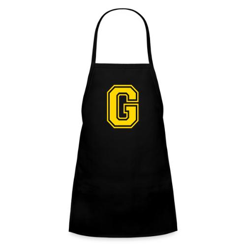 Letter G – Capital Athletic Alphabet Monogram - Kids' Apron