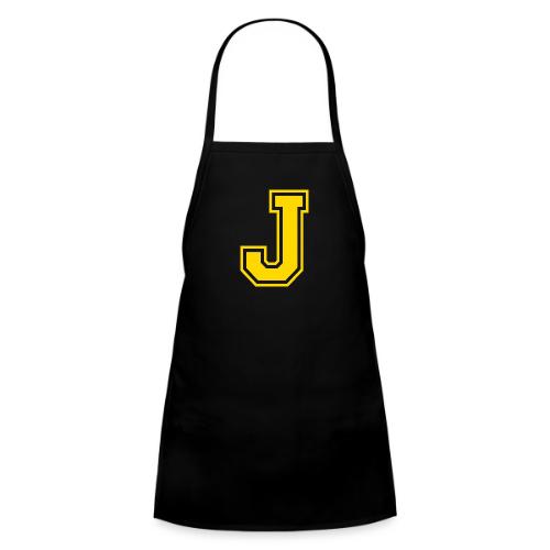 Letter J – Capital Athletic Alphabet Monogram - Kids' Apron