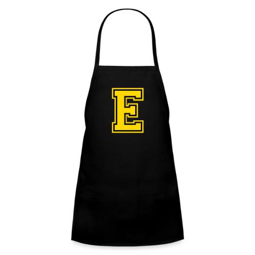 Letter E – Capital Athletic Alphabet Monogram - Kids' Apron