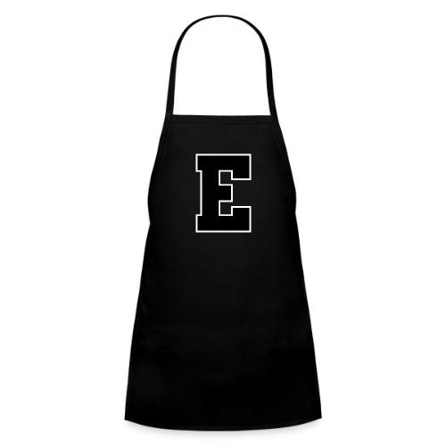 Varsity Letter E Collegiate Font Graphic - Kids' Apron