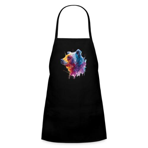 Watercolor Bear Portrait - Kids' Apron