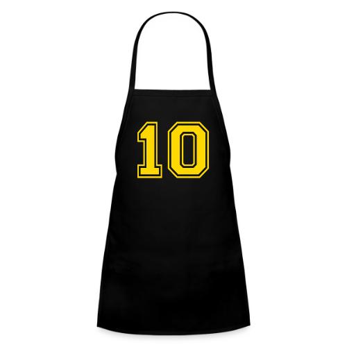 Number 10 in a classic athletic collegiate font - Kids' Apron