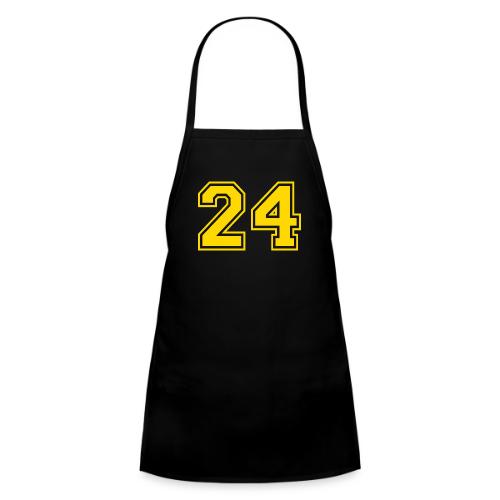 Number 24 in a classic athletic collegiate font - Kids' Apron