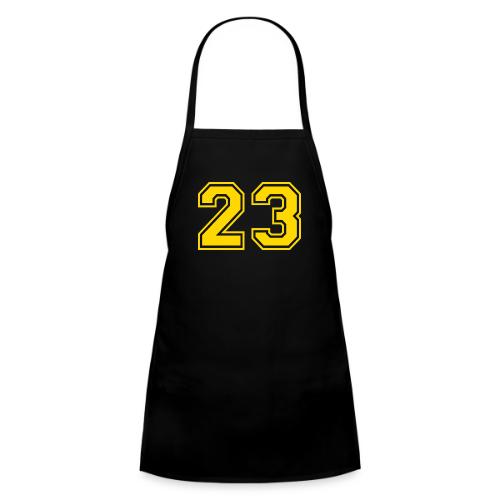 Number 23 in a classic athletic collegiate font - Kids' Apron