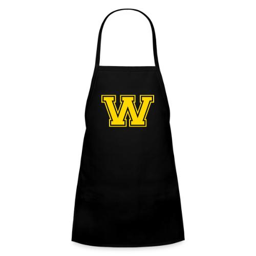 Letter W – Capital Athletic Alphabet Monogram - Kids' Apron