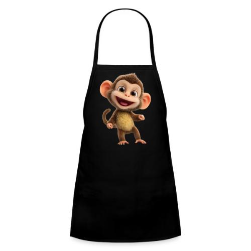 Happy Baby Monkey Standing - Kids' Apron