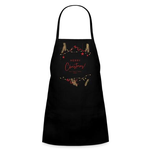 Merry Christmas Typography Design - Kids' Apron