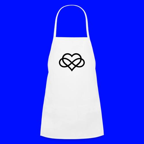 Infinity Heart (black) - Kids' Apron
