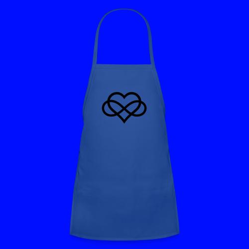 Infinity Heart (black) - Kids' Apron