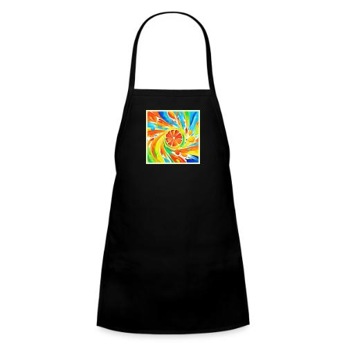 Citrus swirling Splash Design - Kids' Apron